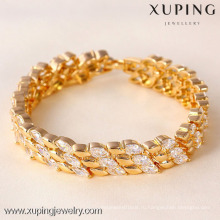 71332 Xuping позолоченные широкий браслет, мода золото и кристалл смешанный Браслет